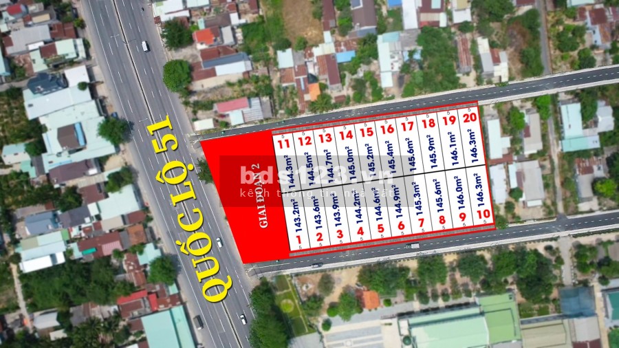 Bán đất mặt tiền Quốc Lộ 51 đã có sổ cấp tháng 3/2022 công chứng ngay, thanh toán linh hoạt