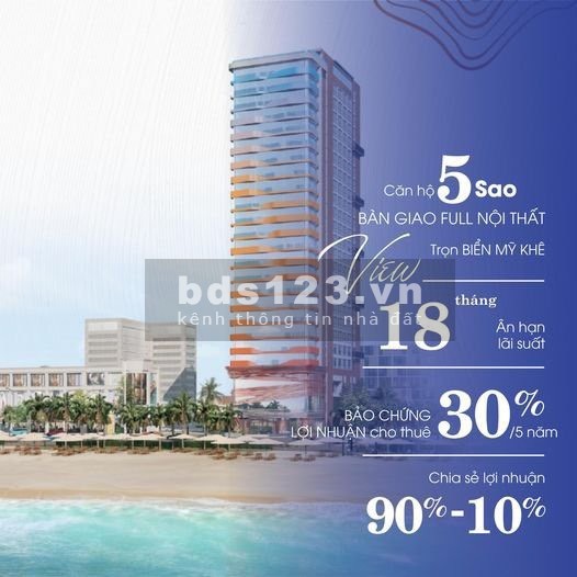 Bán căn hộ chuẩn 4* view trực diện biển Mỹ Khê Đà Nẵng liên hệ 0935811328