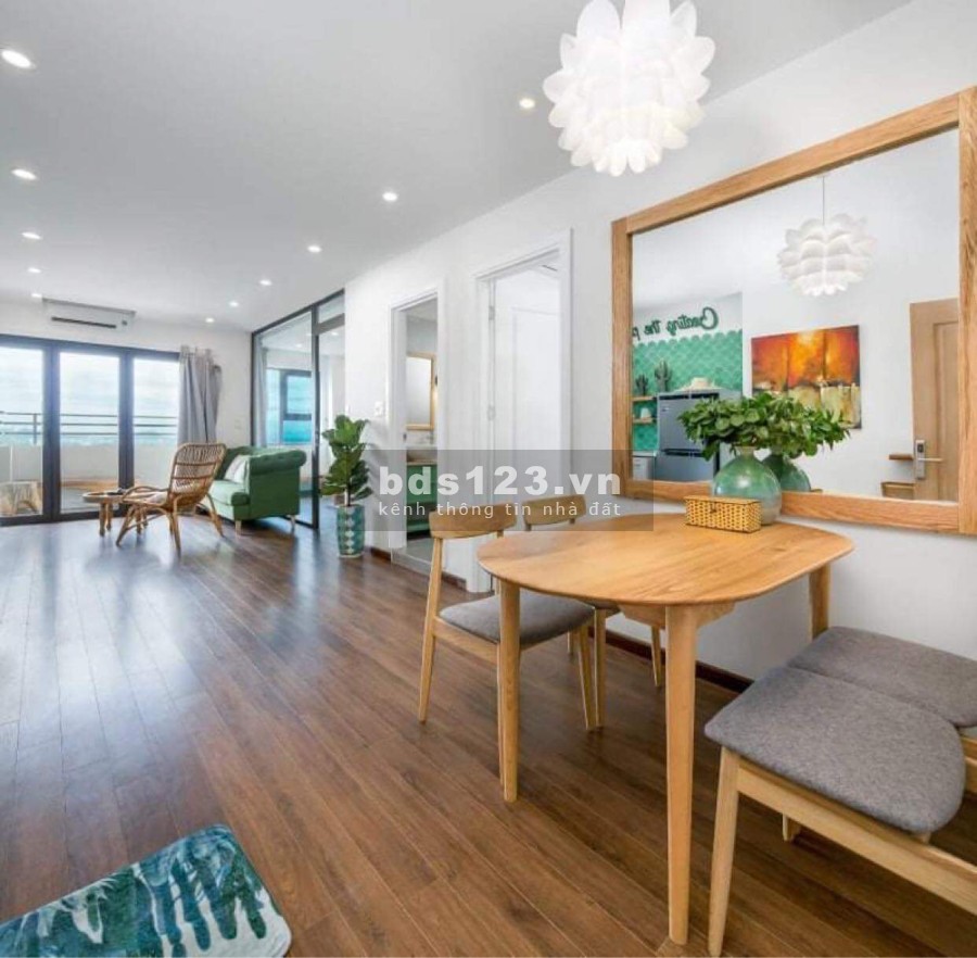 Bán căn hộ Mường Thanh Sơn Trà, 2PN 66m2 full nội thất, tầng cao view biển trực diện.