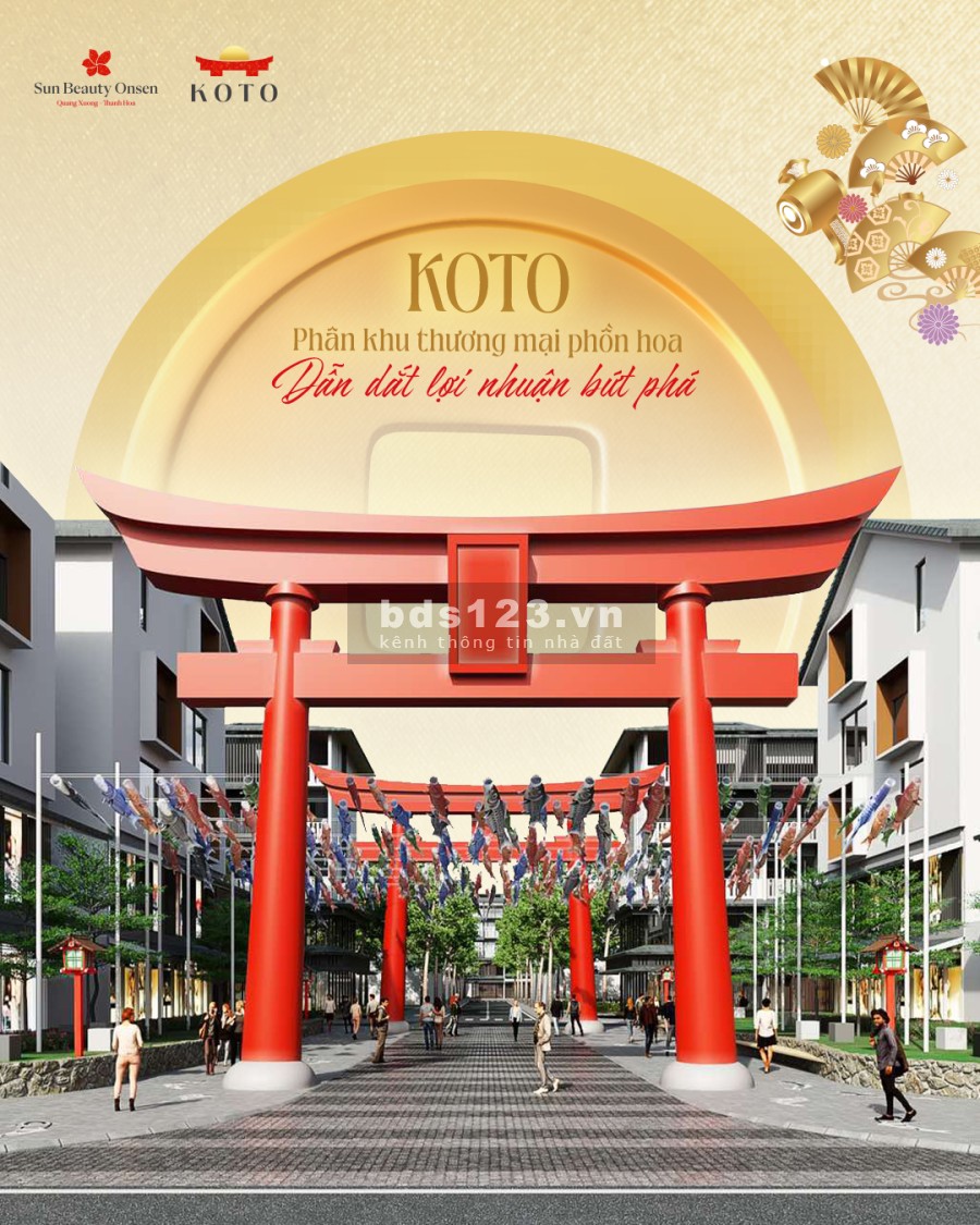 Bán Shophouse 2 mặt tiền - Khoáng nóng Sun Beauty Onsen Thanh Hóa CĐT Sun Group