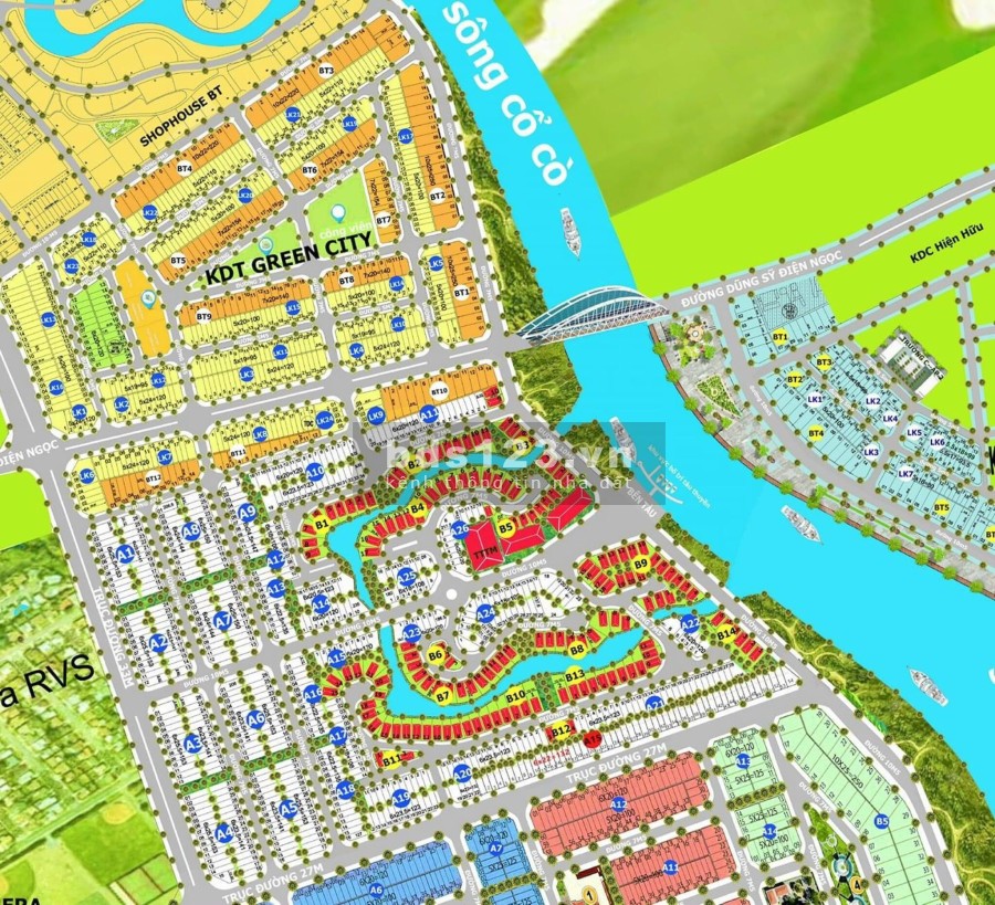 Đất nền ven sông Cổ Cò, khu đô thị Green City, đường 7m5. Giá chỉ 2 tỷ3, lh 0899497789