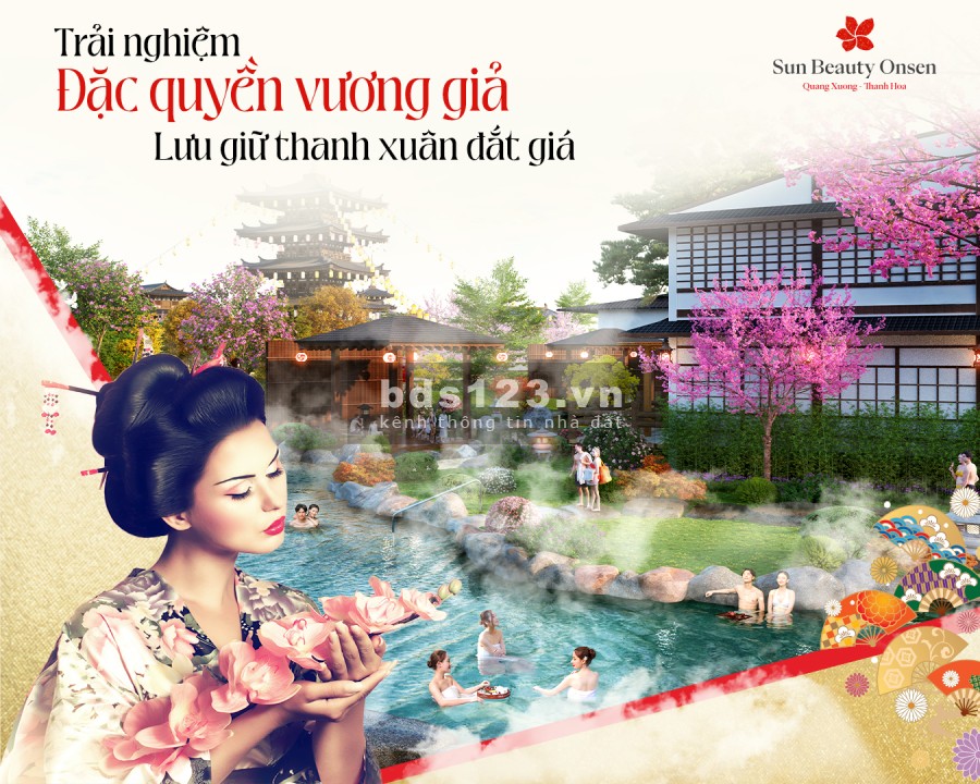 Bán Shophouse 2 mặt tiền - Khoáng nóng Sun Beauty Onsen Thanh Hóa CĐT Sun Group