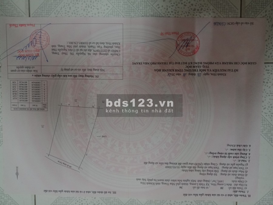 Em chính chủ cần bán lô đất vườn thành phố Nha Trang giá rẻ đầu tư sinh lời cao