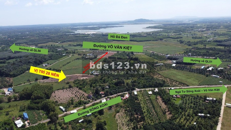 Cần bán lại lô đất Sông Xoài - Cách vòng xoay Hắc Dịch chỉ 2,5km lh 0901372508