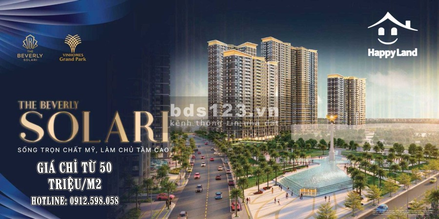 500 triệu mua căn hộ The Beverly Solari Quận 9, thanh toán 20% tặng voucher 200 triệu