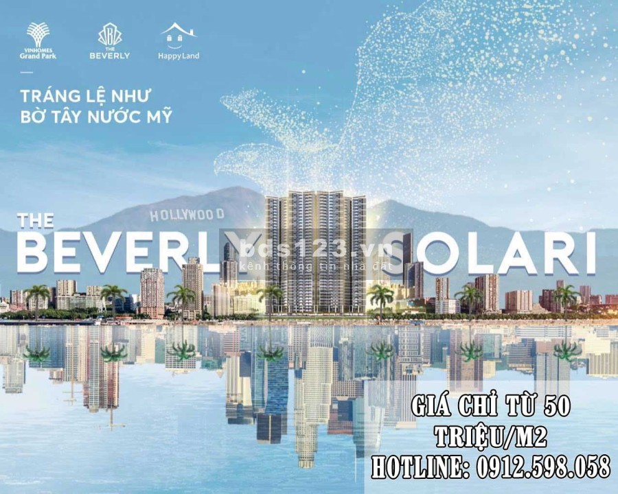 500 triệu mua căn hộ The Beverly Solari Quận 9, thanh toán 20% tặng voucher 200 triệu