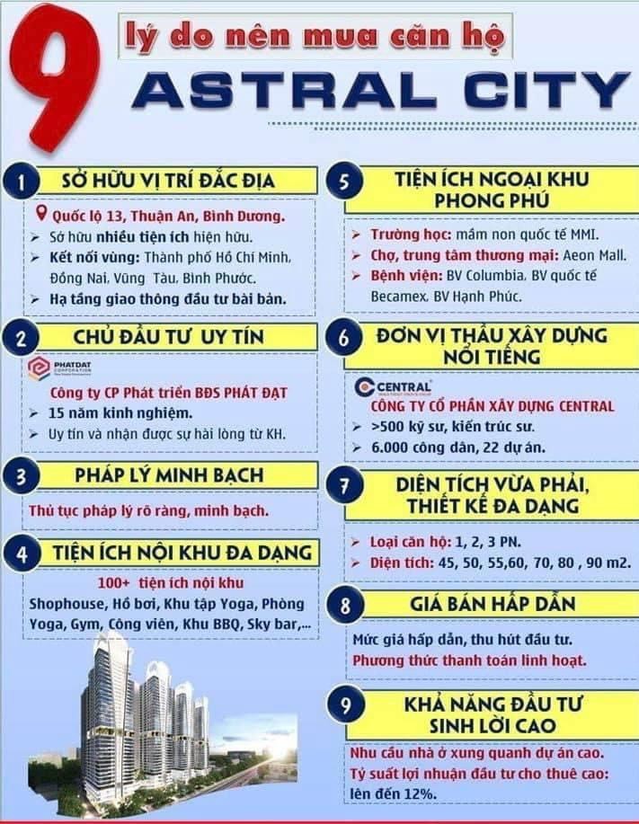 Shock! chỉ với 690tr có ngay Căn hộ cao cấp đẹp nhất Astral City ngân hàng hỗ trợ 70%