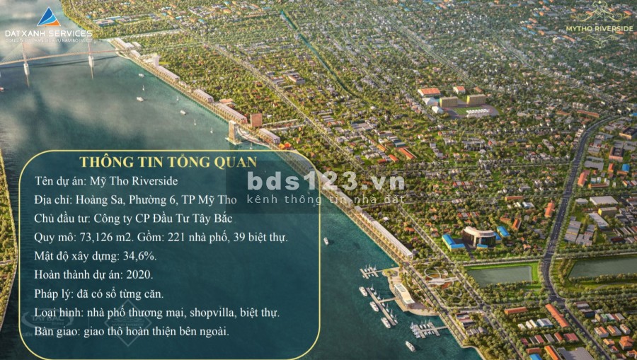 Dự Án Mỹ Tho Riverside sở hữu vĩnh viễn, liên hệ 0916697457 pháp lý chính chủ