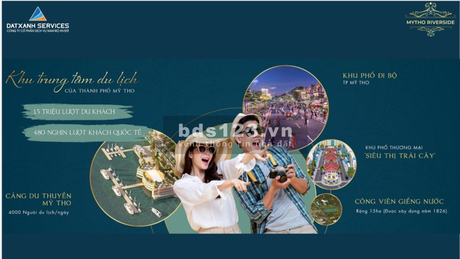 Dự Án Mỹ Tho Riverside sở hữu vĩnh viễn, liên hệ 0916697457 pháp lý chính chủ