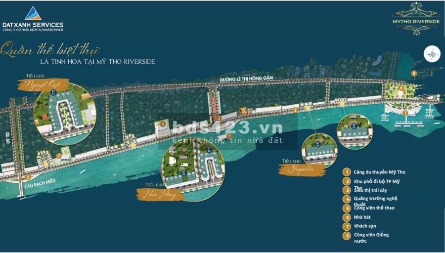 Dự Án Mỹ Tho Riverside sở hữu vĩnh viễn, liên hệ 0916697457 pháp lý chính chủ