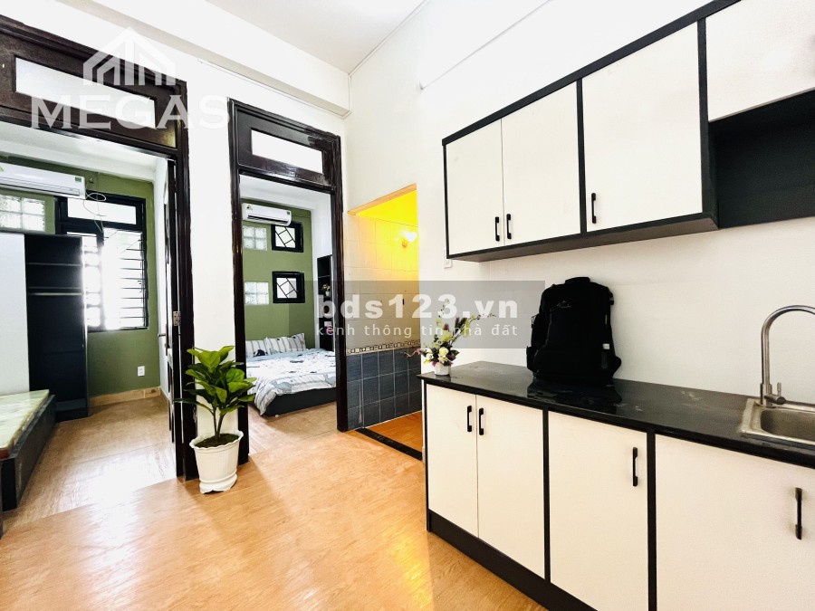 Phòng mới xây đầy đủ nội thất dạng 1 phòng ngủ 2 pn, studio ngay công viên phần mềm Quang Trung