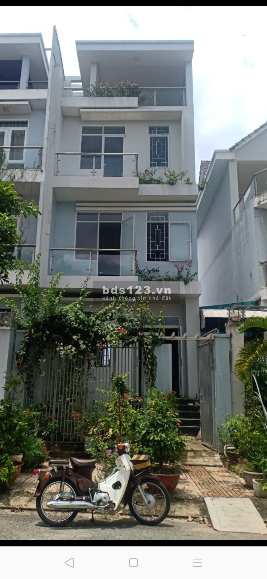 Cho thuê nhà 3 lầu có 4pn Đào Sư Tích Nhà Bè khu dân trí cao, hàng xóm văn minh