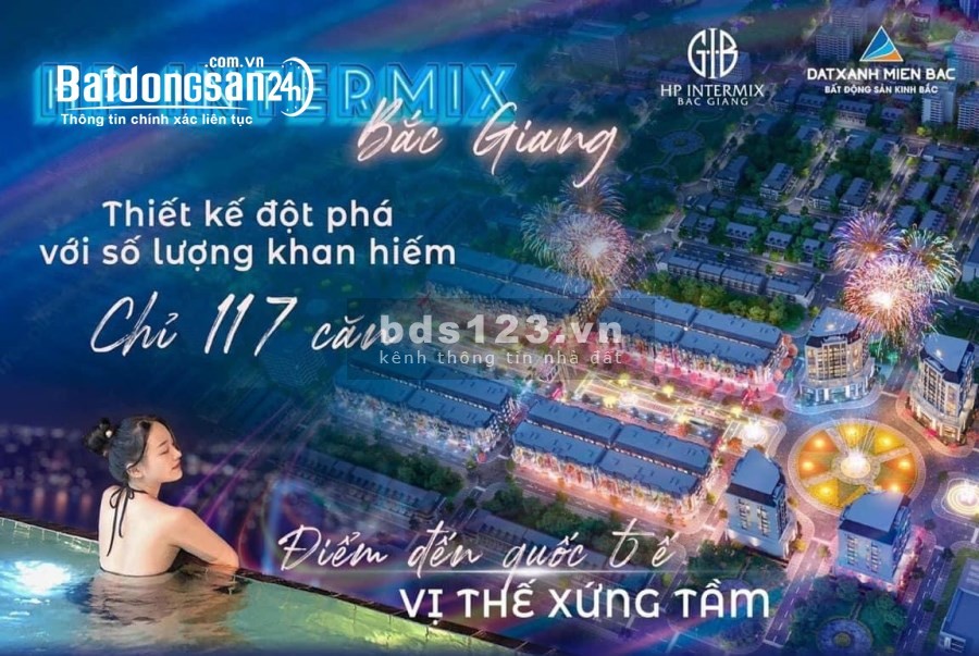 Dự án phố đi bộ quốc tế HP Intermix Bắc Giang, giá tốt đầu tư sinh lời thanh toán linh hoạt