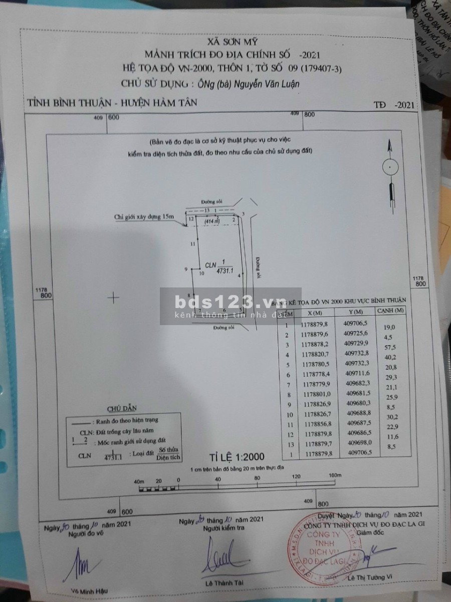 Chính chũ gữi bán lô đất 3 mặt tiền Siêu Víp cách đườn Liên Xã Tân Minh, Sơn Mỹ chỉ 300m