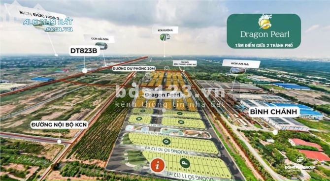 Đất nền Dragon Pearl TL10,Đức Hòa, Long An. sát Bình Chánh, giá tốt đầu tưLH: 0978083154