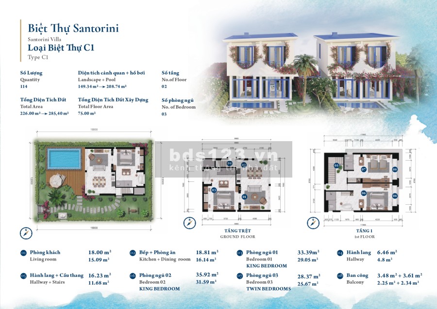 Siêu phẩm biệt thự biển Cam Ranh Bay sổ lâu dài, HTLS 0% 24 tháng, giá gốc CĐT