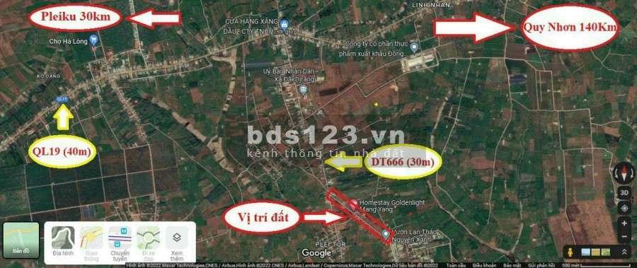 Giá đất nền Mang Yang Gia Lai cập nhật mới nhất chỉ từ 4,x triệu / m2 vị trí đắc dịa