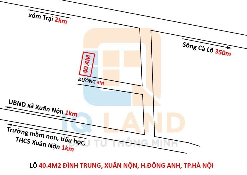 Chính chủ cần bán ô đất nhỏ xinh tại Đình Trung Xuân Nộn Đông Anh hà nội