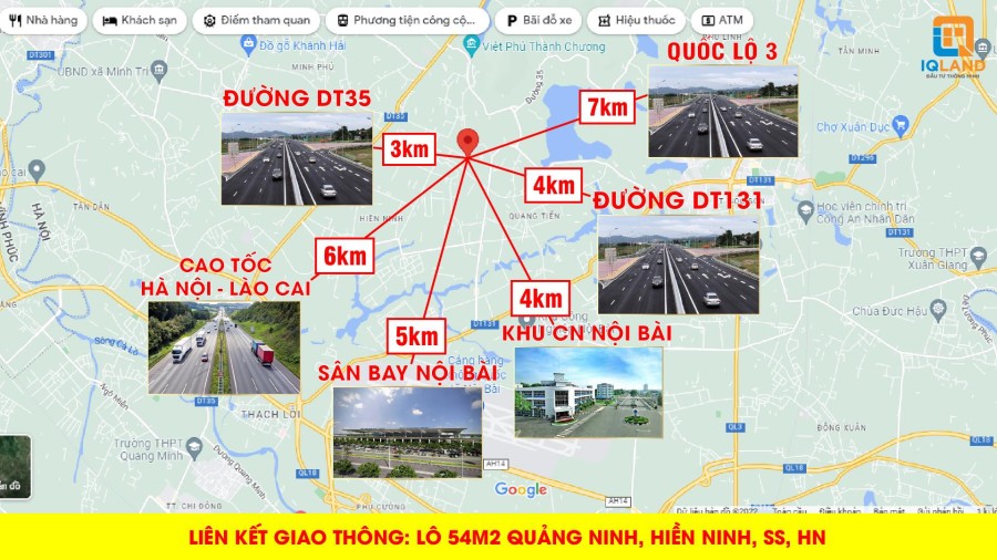 Gia đình cần bán gấp 54m2 tại Quảng Ninh,Hiền Ninh,Sóc Sơn đường 7m giá nét đầu tư