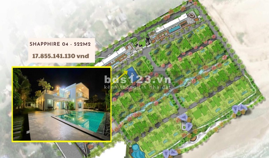 Còn đúng 2 Suất Villa sát biển kí trực tiếp với Chủ đầu tư( Bãi biển riêng, hồ bơi riêng )