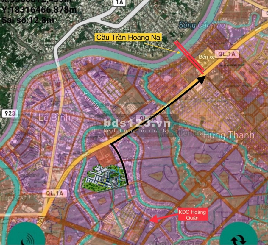 Bán nhà nguyên căn 1 trệt 2 lầu đúc tuyệt đẹp lộ ô tô gần đại học Tây Đô, lh 0586208565