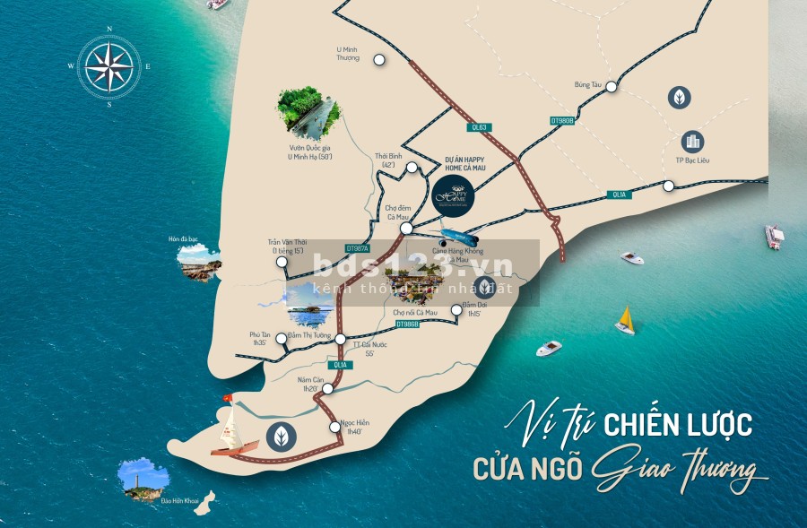 Khu đô thị bậc nhất tại Cà Mau - Happy Home tiện ích đẳng cấp, pháp lý chuẩn, bàn giao ngay