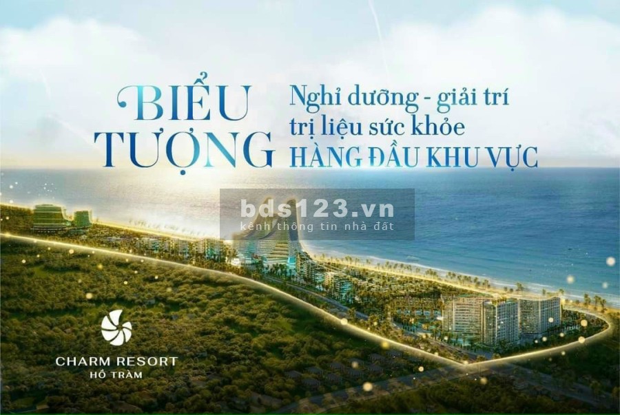 Cam kết lãi suất mức tối thiểu 6.5%,chia sẻ lợi nhuận 90/10 chỉ với 600tr tại Charm Resort Hồ Tràm