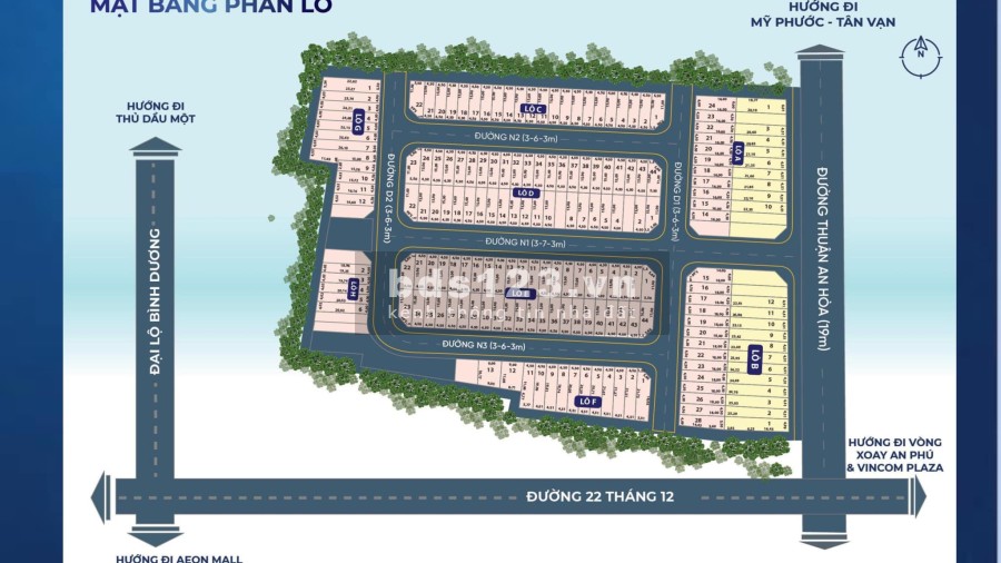 Bán dãy 9 lô mặt tiền Thuận An Hòa gần cây xăng Lai Uyên 2 pháp lý minh bạch