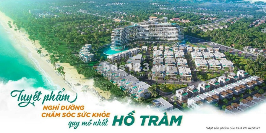 Cam kết lãi suất mức tối thiểu 6.5%,chia sẻ lợi nhuận 90/10 chỉ với 600tr tại Charm Resort Hồ Tràm
