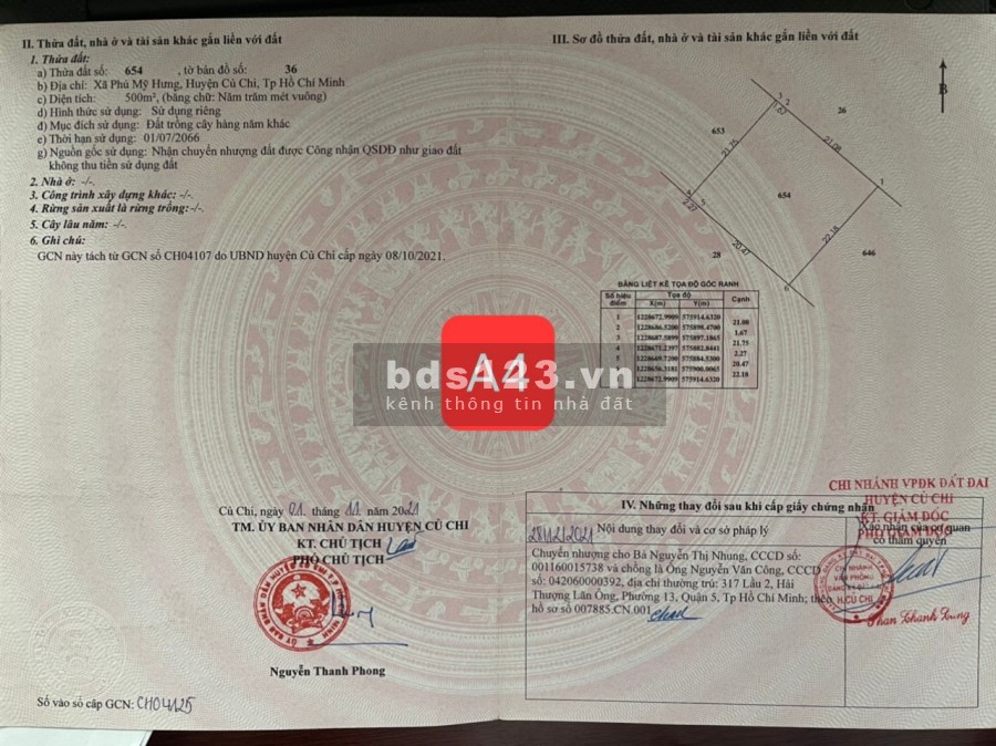 Đất Củ Chi siêu đẹp, có sổ hồng ngân hàng hỗ trợ vay, giá tốt, pháp lý chính chủ