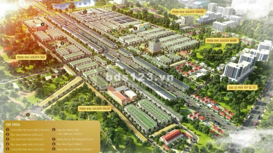 Phúc Hưng Golden đang triển khai Giai đoạn 1 Phân khu Đất Nền giá chỉ từ 1 tỷ