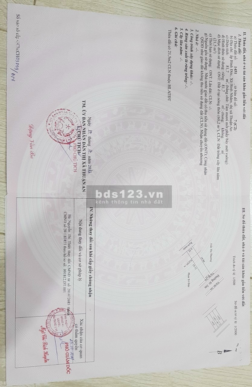 Nhà lầu mặt tiền ở KDC Lâu Đài Vàng, Bình Nhâm, Thuận An, Bình Dương