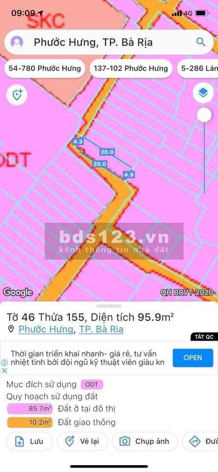 Bán nhà mặt tiền đường Trương Định, phường Phước Hưng, thành phố Bà Rịa