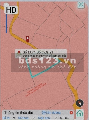 Bán đất hơn 7 sào ( 7.036m2) Xã Phước Bình, Huyện Long Thành, Tỉnh Đồng Nai