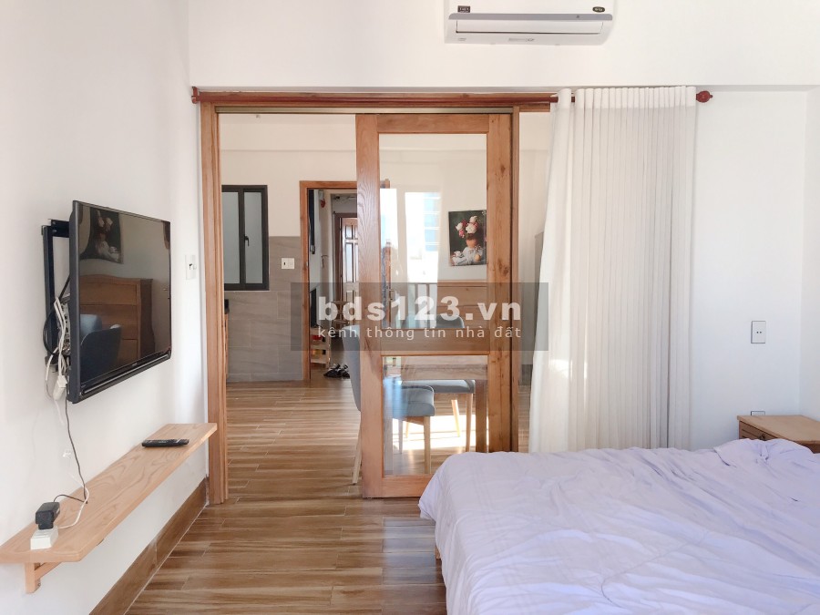 Cho thuê căn hộ 1 phòng ngủ phong cách Hàn Quốc tiện ích đầy đủ, lh 0916411538
