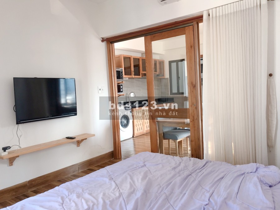 Cho thuê căn hộ 1 phòng ngủ phong cách Hàn Quốc tiện ích đầy đủ, lh 0916411538