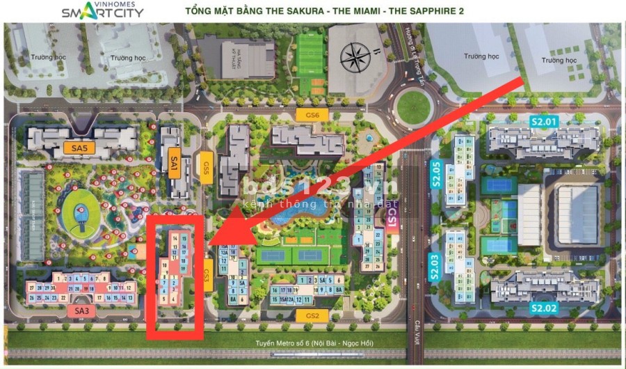 Bán SHOP Chân đế SAKURA 2 kí trực tiếp chủ đầu tư tại dự án Vinhomes Smart City-Vị trí vip