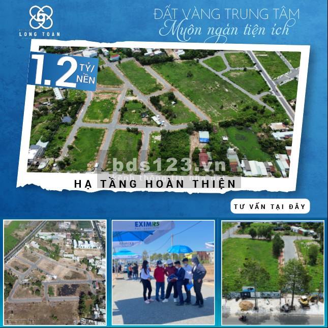 Bán đất nền khu nhà ở Long Toàn, Bà Rịa, hạ tầng hoàn thiện, giá tốt đầu tư sinh lời