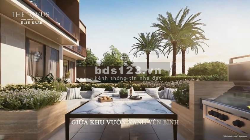 Dinh thự nổi Rivus 1200m2 độc nhất Châu Á, Bến du thuyền, hồ bơi Sân vườn riêng, nội thất ElieSaab