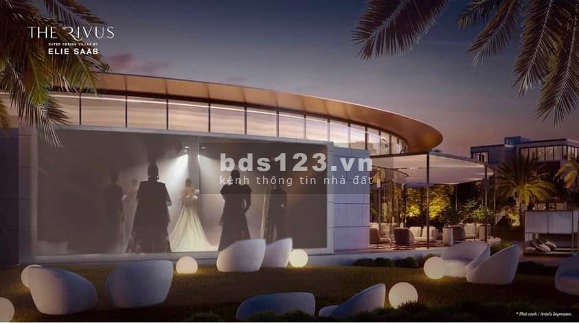 Dinh thự nổi Rivus 1200m2 độc nhất Châu Á, Bến du thuyền, hồ bơi Sân vườn riêng, nội thất ElieSaab