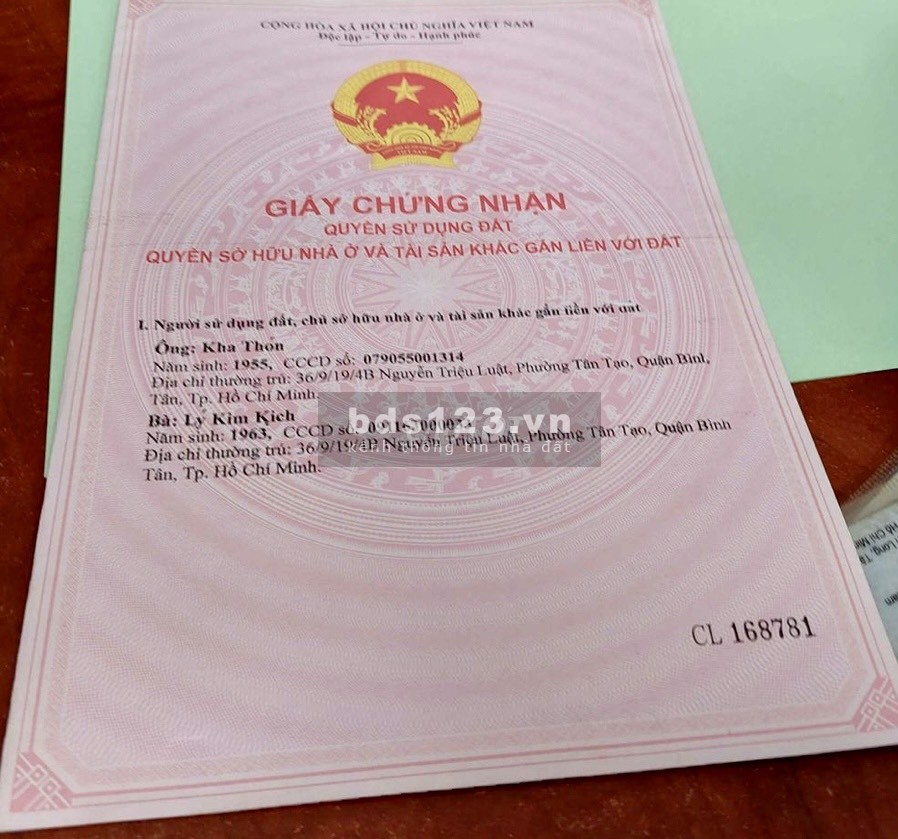 Chính chủ bán gấp giá tốt dãy nhà trọ tại Đường số 1 P Tân Tạo A Quận Bình Tân