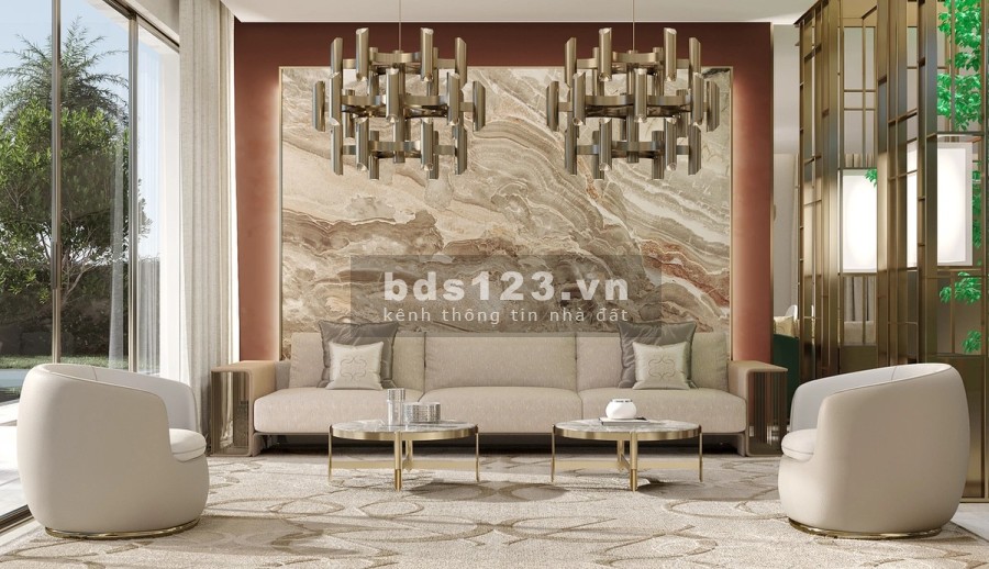 Dinh thự nổi Rivus 1200m2 độc nhất Châu Á, Bến du thuyền, hồ bơi Sân vườn riêng, nội thất ElieSaab