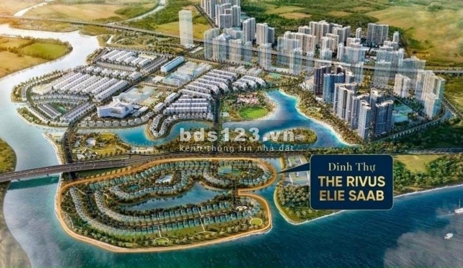 Dinh thự nổi Rivus 1200m2 độc nhất Châu Á, Bến du thuyền, hồ bơi Sân vườn riêng, nội thất ElieSaab