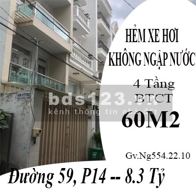 Nhà đẹp Full nội thất đường 59 phường 14 giá bán 8,3 tỷ đồng, liên hệ 0794966359, khu an ninh