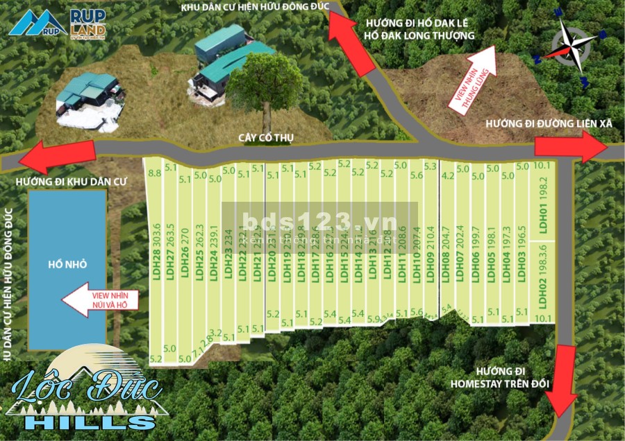 THÔNG TIN MỞ BÁN KHU ĐẤT BIỆT THỰ - LỘC ĐỨC HILLS SIÊU ĐẸP