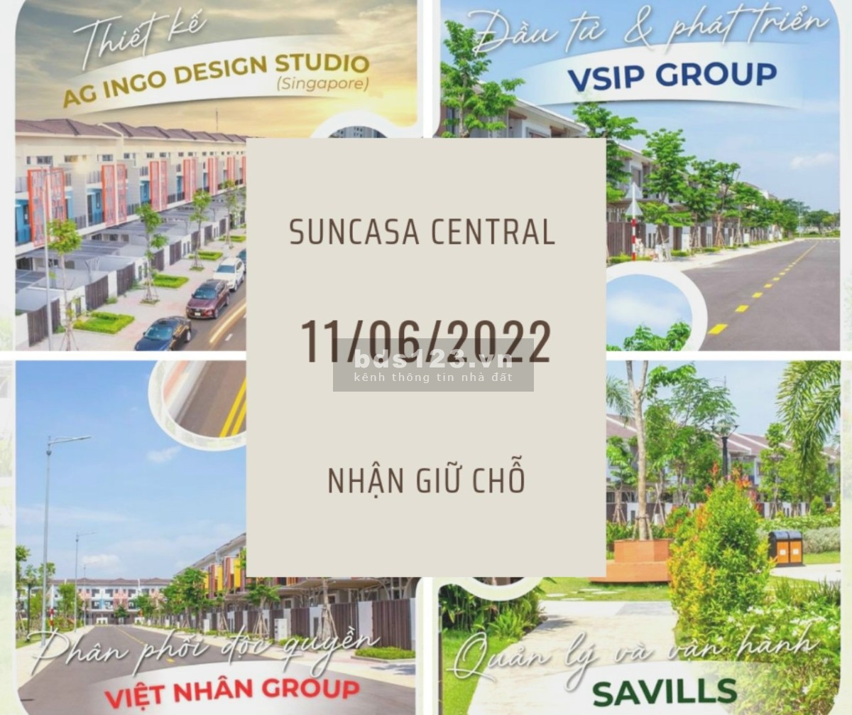 Chính thức mở bán Suncasa Central giá F0 chủ đầu tư Visip 2 giá tốt