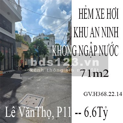 Bán nhà đẹp khu an ninh hẻm xe hơi ngủ trong nhà diện tích lớn, giá 6.6 tỷ
