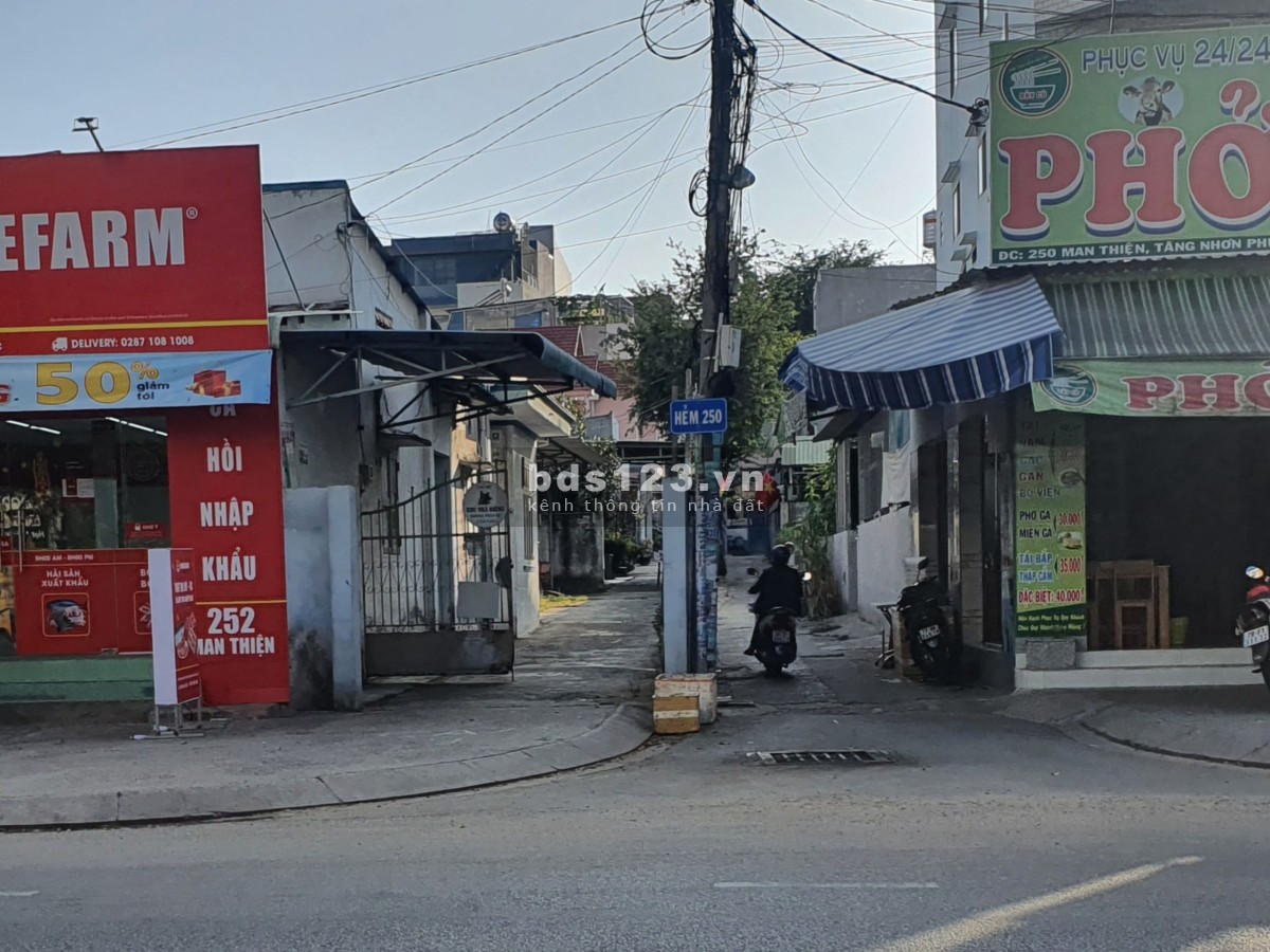 Bán đất đường Man Thiện, giá bán 3.58 tỷ hẻm xe ơi dt 53.5m2, nở hậu Tăng Nhơn Phú A