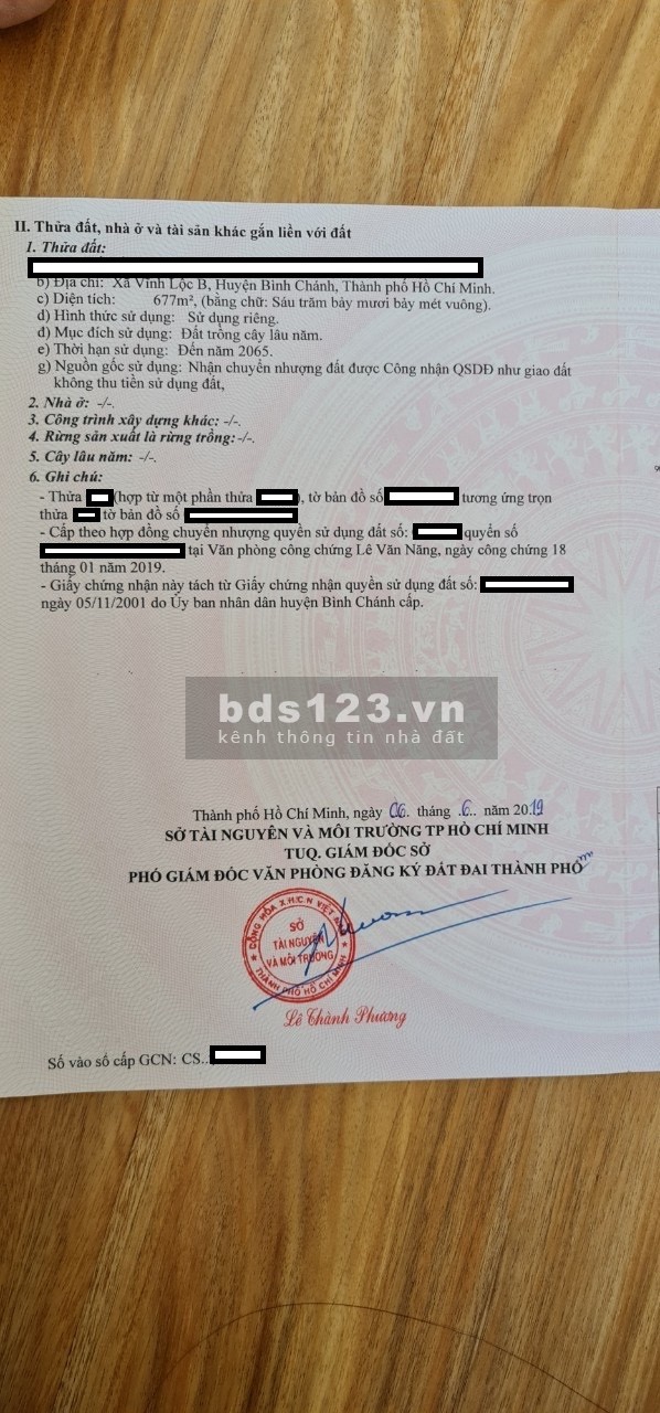 Đất Vĩnh Lộc B Bình Chánh. Võ Văn Vân giá bán 10 triệu/m2 diện tích 1128m2 ô tô ngủ