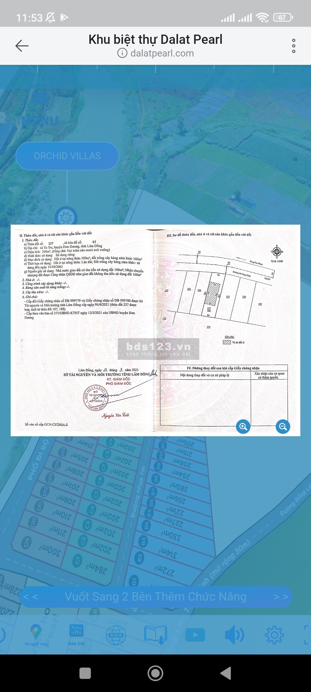 Đalatpearl - đất nền biệt thự nghỉ dưỡng ven đà lạt, liền kề sân bay quốc tế Liên Khương